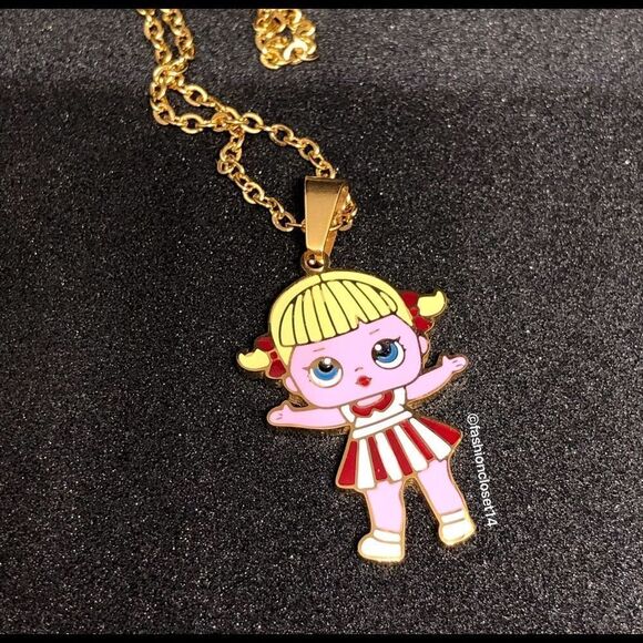 SURPRISE LOL DOLL NECKLACE stainless steal NEW - Picture 4 of 4